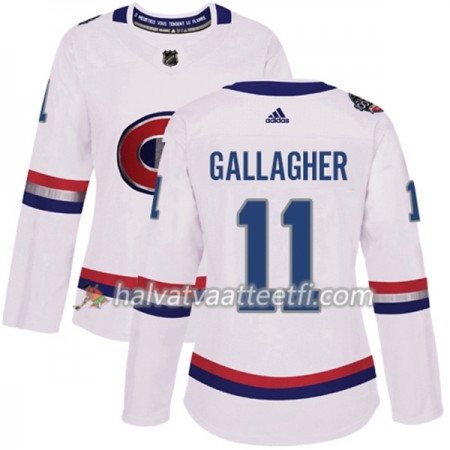 Naisten NHL Montreal Canadiens Pelipaita Brendan Gallagher 11 Adidas 2017-2018 Valkoinen 100 Classic Authentic Naisten NHL Montreal Canadiens Pelipaita Brendan Gallagher 11 Adidas 2017-2018 Valkoinen 100 Classic Authentic